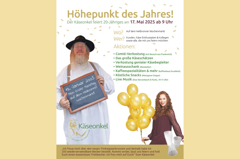 Der Käseonkel feiert Jubiläum!